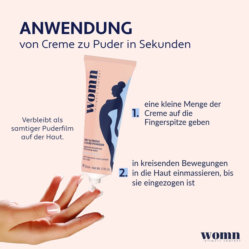 womn - Flüssiger Körperpuder - Michaelas Favorit