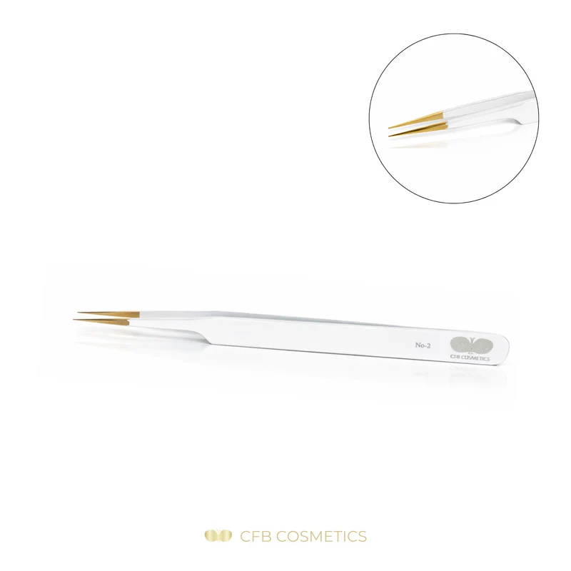 Luxury Pinzette No 2 lang gebogen zum Separieren CFB Cosmetics®