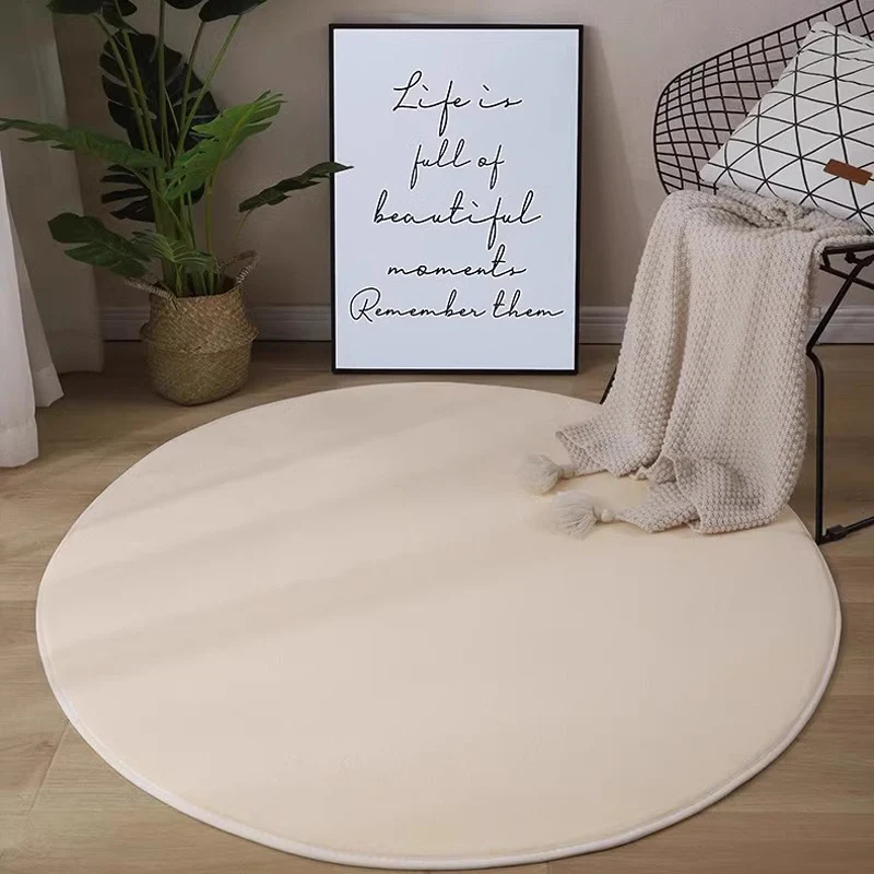 Plüsch runder Teppich