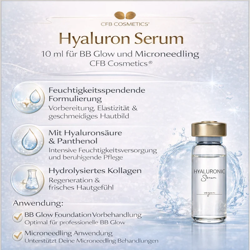 Hyaluron Serum 10 ml für BB Glow und Microneedling CFB Cosmetics®