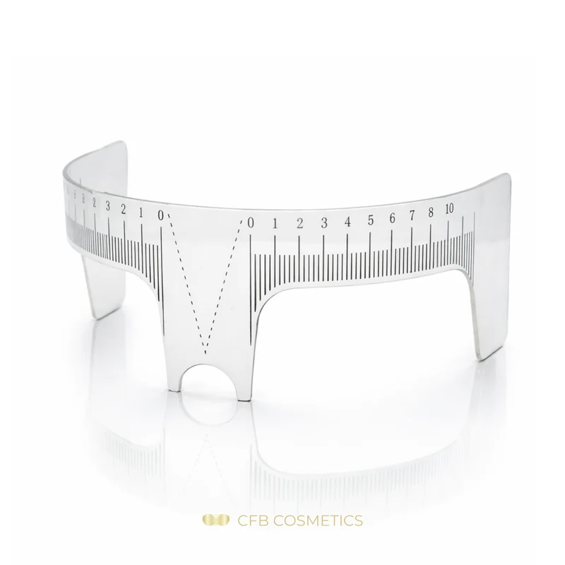 Augenbrauenlineal lang mit Nase für präzises Brow Mapping CFB Cosmetics®
