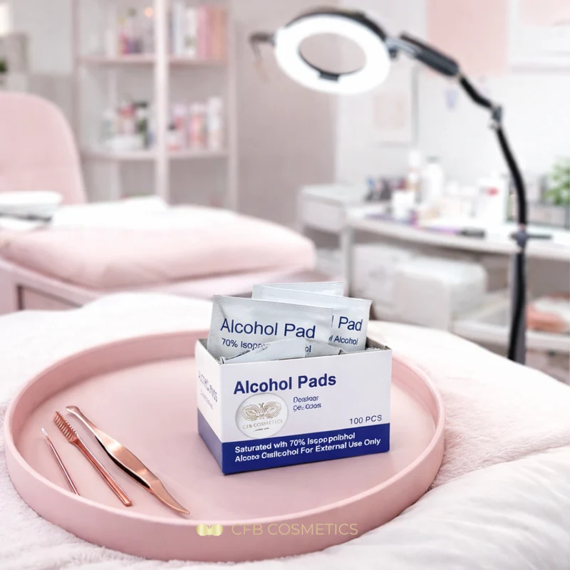 Alkoholpads 70 Prozent Isopropyl Alkohol zur Gerätereinigung 35 x 35 mm 100 Stück CFB Cosmetics®