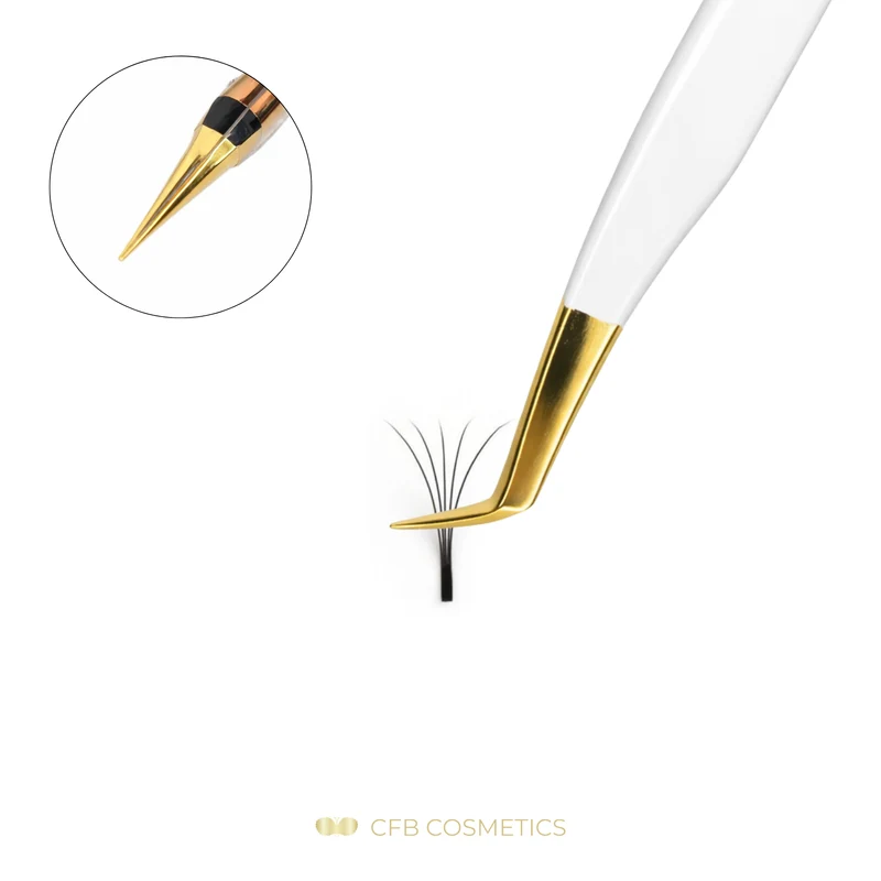 Luxury Pinzette No 8 F 75° 10 mm für Volumentechnik CFB Cosmetics®