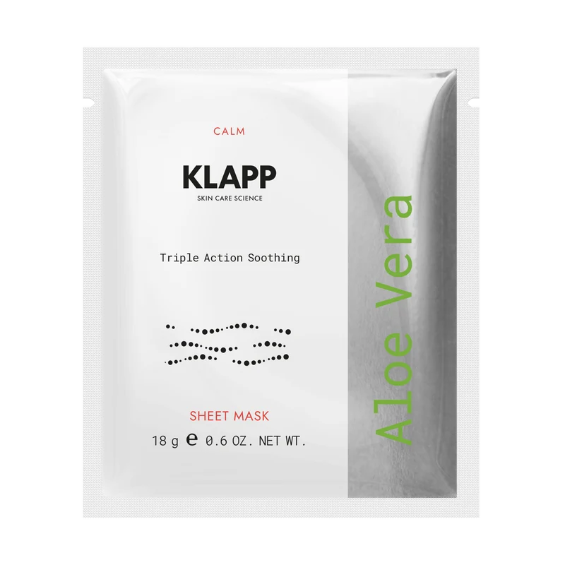 KLAPP Aloe Vera Triple Action Soothing Sheet Mask