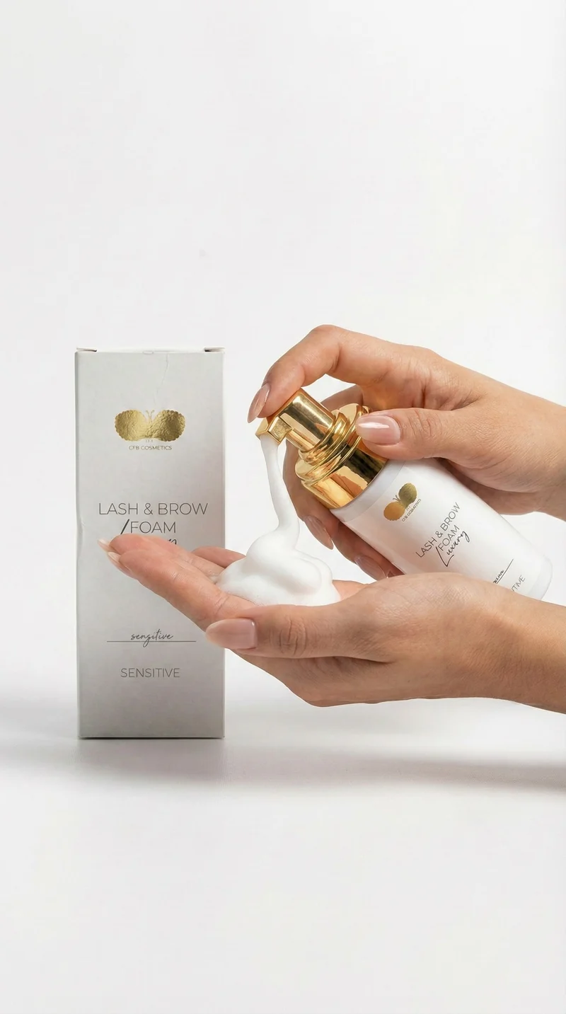 Luxury Wimpernshampoo – Lash & Brow Foam 30ml | Sanfte Reinigung für Wimpernextensions – CFB Cosmetics®