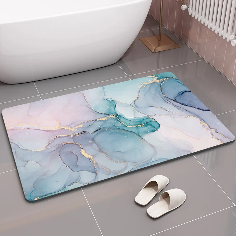Geometrisch gemusterte Memory-Schaum-Badezimmermatte für das Badezimmer