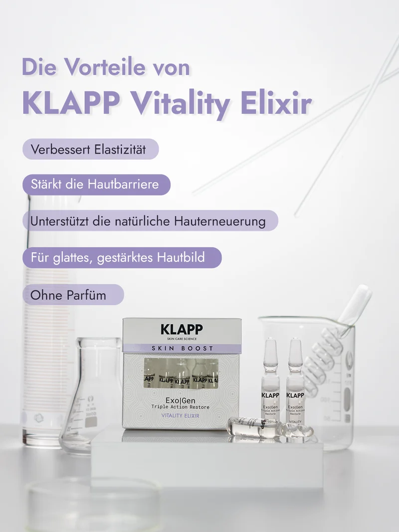 KLAPP Exo|Gen Triple Action Restore Vitality Elixir Ampoule 5 x 2 ml