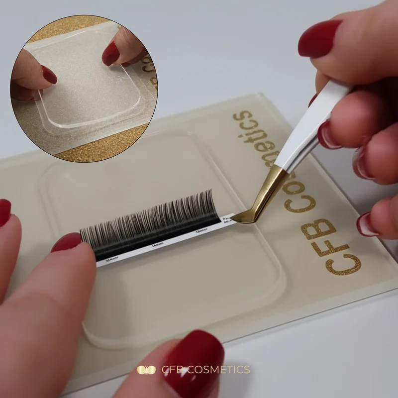 Silikon Lash Tray | rückstandslos & wiederverwendbar | eckig | CFB Cosmetics®