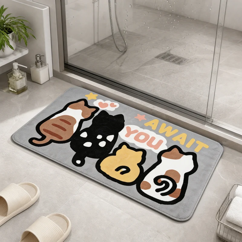Fun Charakter Badmatte für das Badezimmer