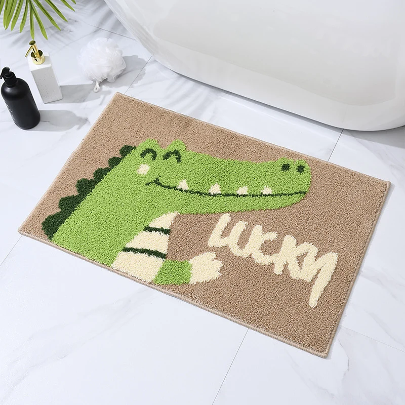 Spaß Cartoon Krokodil Badmatte für Badezimmer