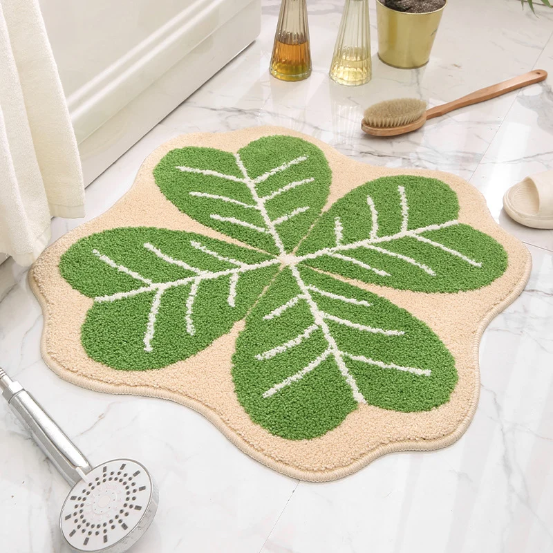 Florale Form Badematte für das Badezimmer