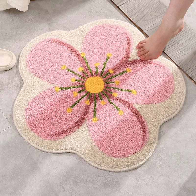 Florale Form Badematte für das Badezimmer