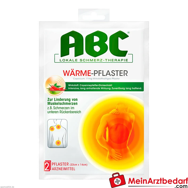Hansaplast med ABC Wärme-Pflaster Capsaicin 11 mg Pflaster 1 Stück