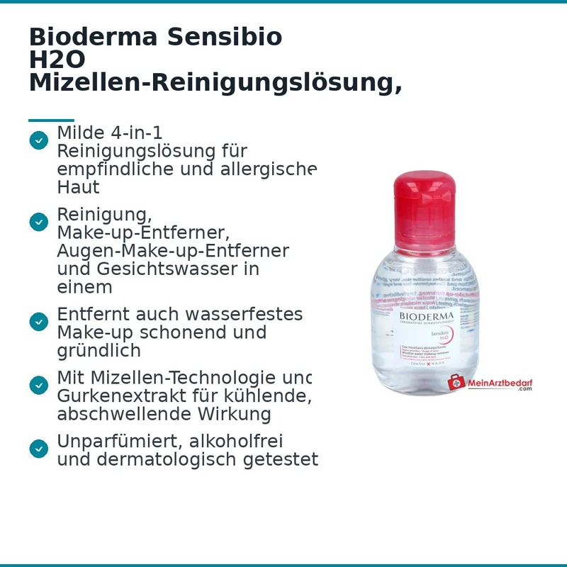 Bioderma Sensibio H2O Mizellen-Reinigungslösung, 100 ml