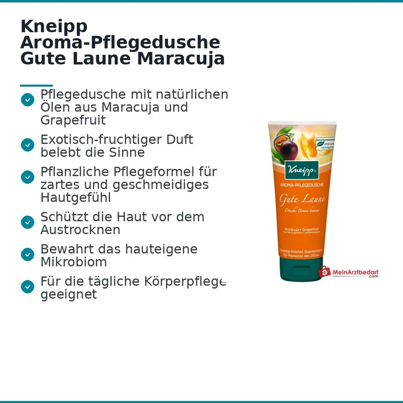 Kneipp Aroma-Pflegedusche Gute Laune Maracuja & Grapefruit, 200 ml