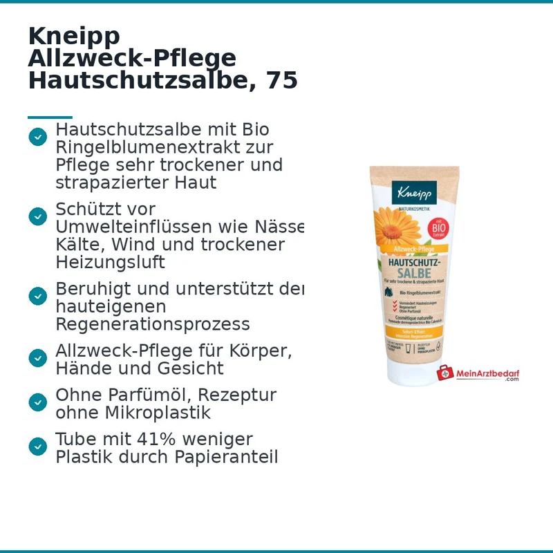 Kneipp Allzweck-Pflege Hautschutzsalbe, 75 ml