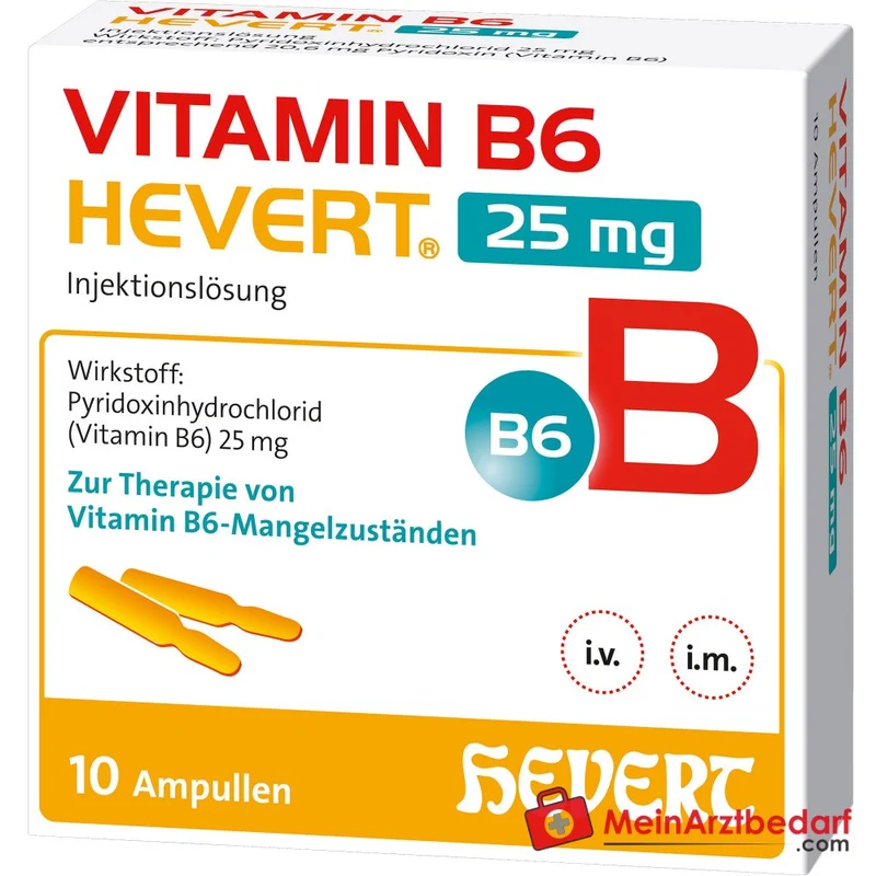 Hevert Vitamin B6 Injektionslösung 25 mg, 10x2 ml