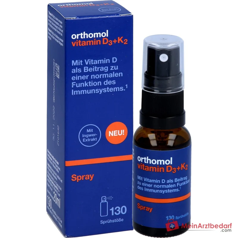 Orthomol Vitamin D3+K2 Spray, 20 ml