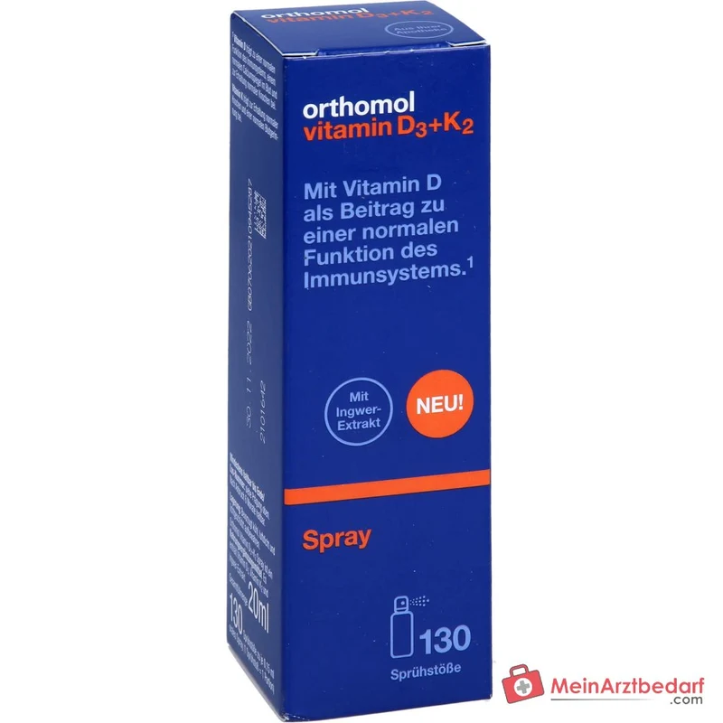 Orthomol Vitamin D3+K2 Spray, 20 ml