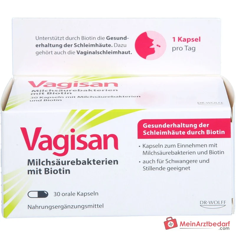 Vagisan Milchsäurebakterien mit Biotin Kapseln, 30 St.