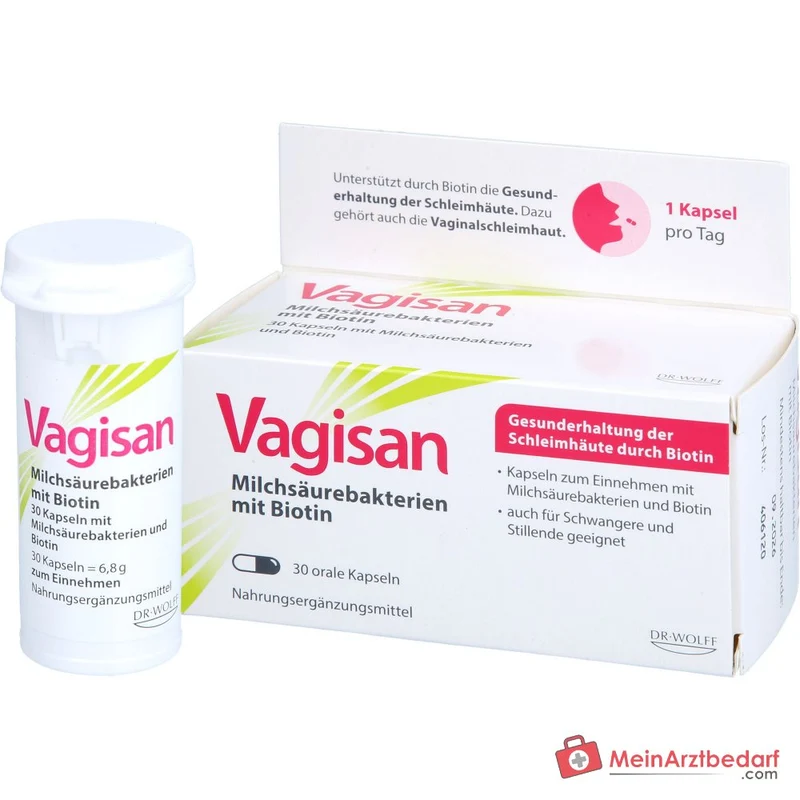 Vagisan Milchsäurebakterien mit Biotin Kapseln, 30 St.