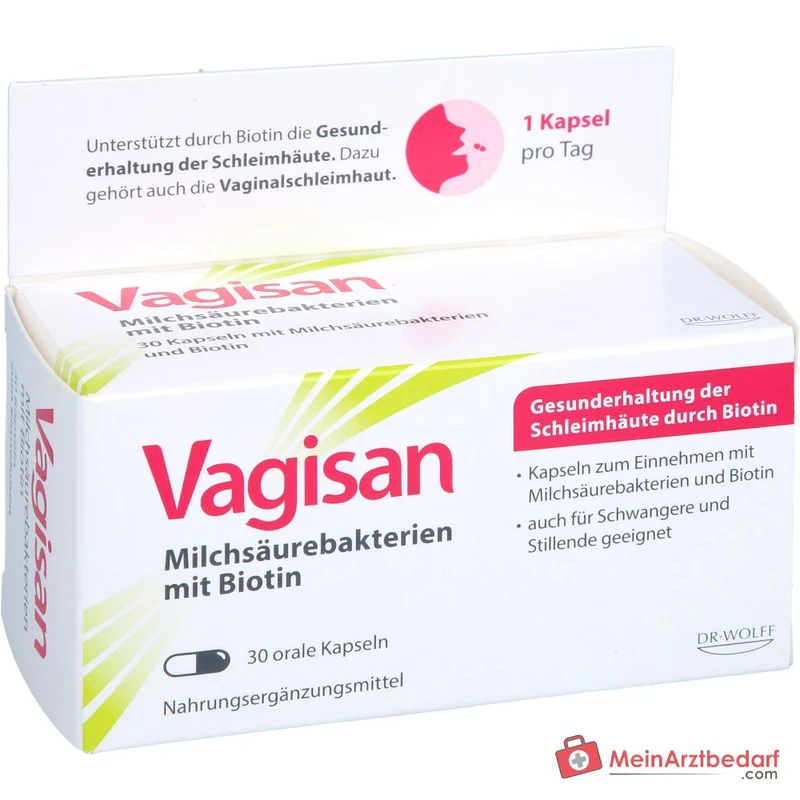 Vagisan Milchsäurebakterien mit Biotin Kapseln, 30 St.