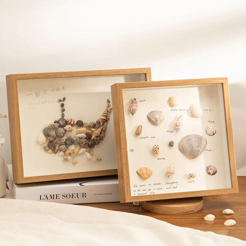 Dekorativer Muscheln Displayrahmen für Zuhause