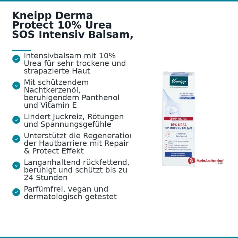 Kneipp Derma Protect 10% Urea SOS Intensiv Balsam, 75 ml