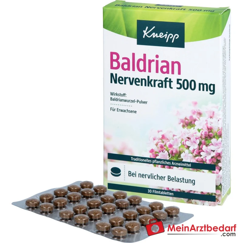 Kneipp Baldrian Nervenkraft 500 mg Filmtabletten, 30 St.