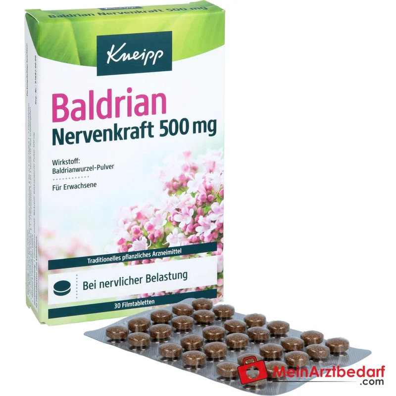 Kneipp Baldrian Nervenkraft 500 mg Filmtabletten, 30 St.