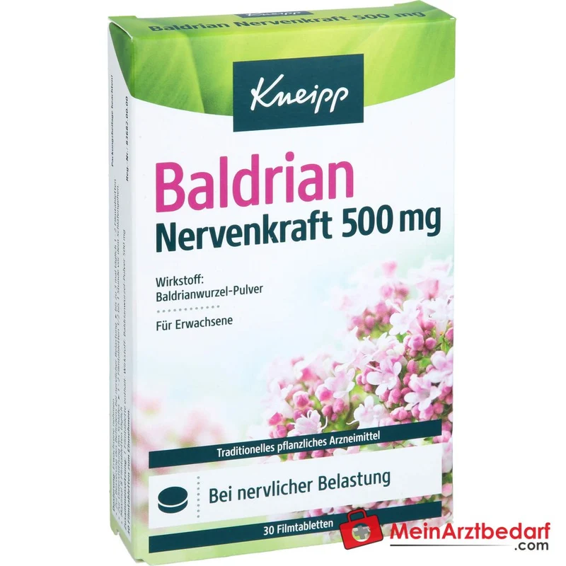 Kneipp Baldrian Nervenkraft 500 mg Filmtabletten, 30 St.