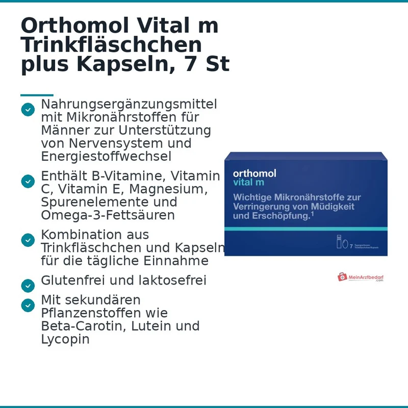 Orthomol Vital m Trinkfläschchen plus Kapseln, 7 St