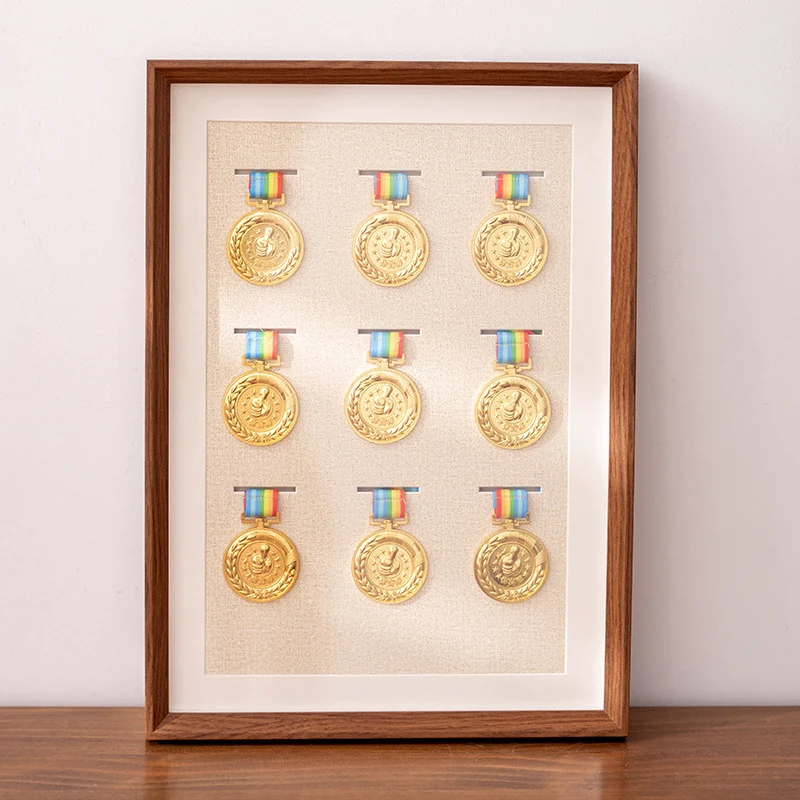 Dekorative Medaille Display Schatten Box Rahmen für Zuhause
