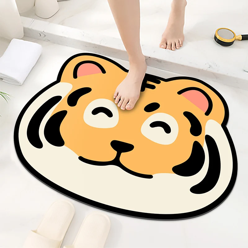 Niedliches Tigerdesign-Badematte für das Badezimmer