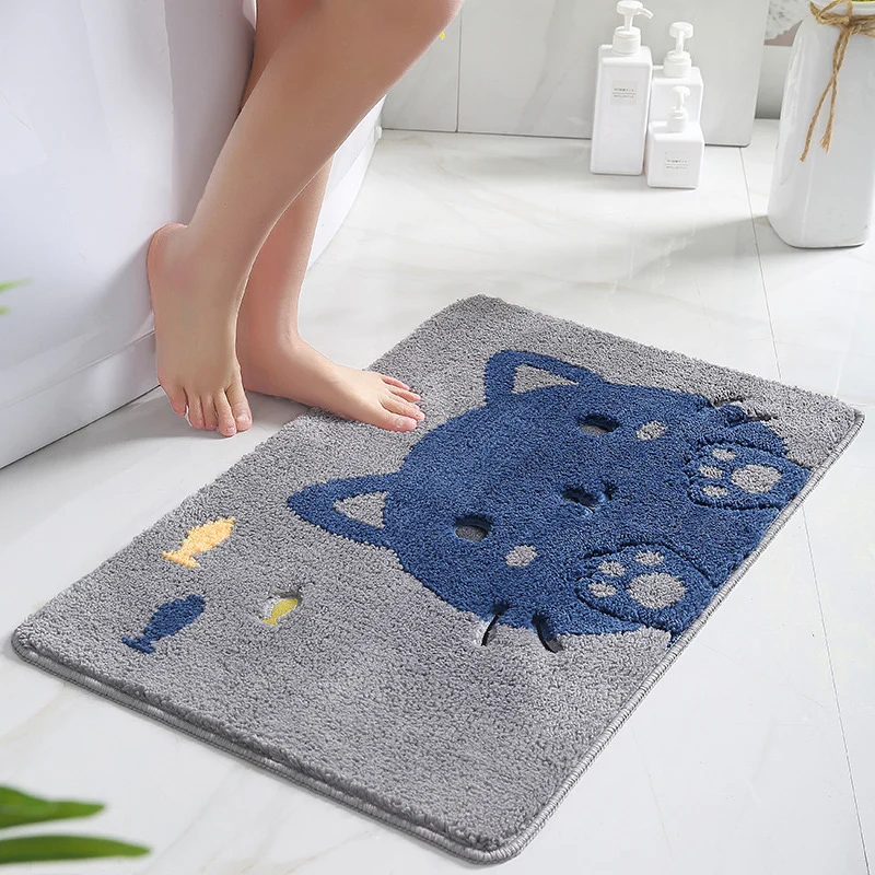 Niedlicher Katzen Design Badmatte