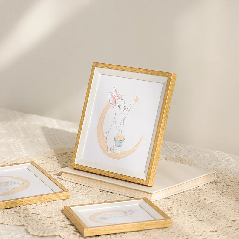 Verspieltes Bunny Kunstrahmen Set