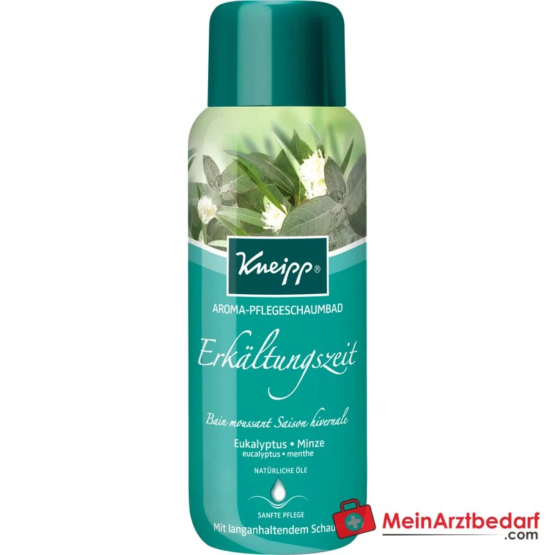 Kneipp Aroma-Pflegeschaumbad Erkältungszeit Eukalyptus & Minze, 400 ml