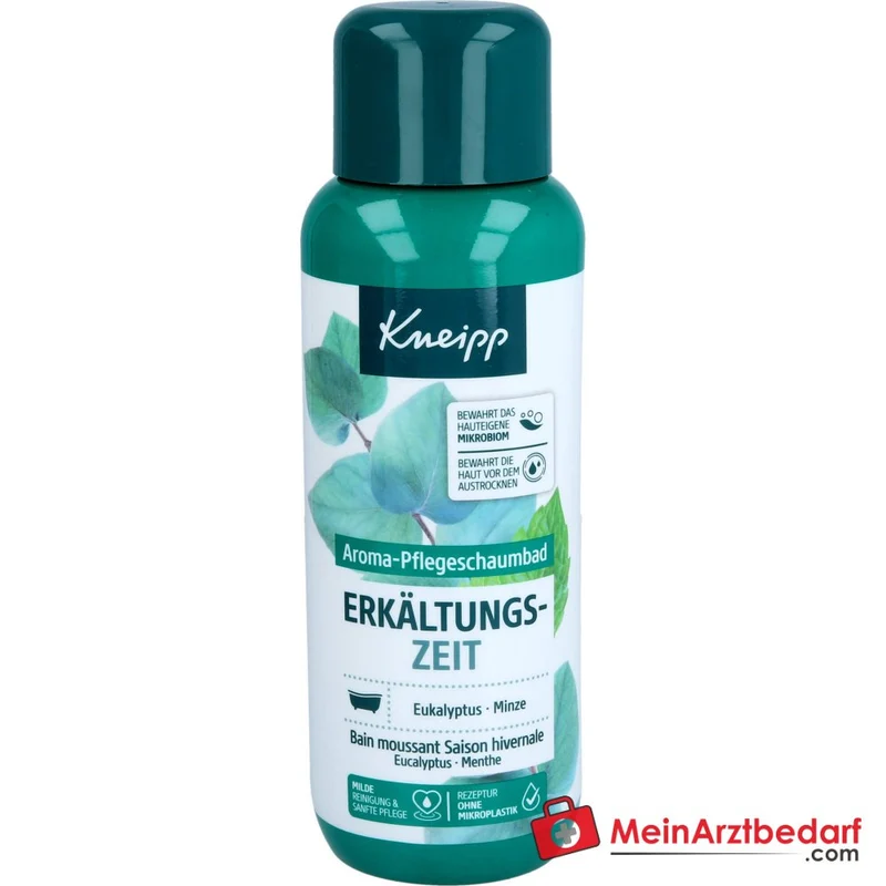 Kneipp Aroma-Pflegeschaumbad Erkältungszeit Eukalyptus & Minze, 400 ml