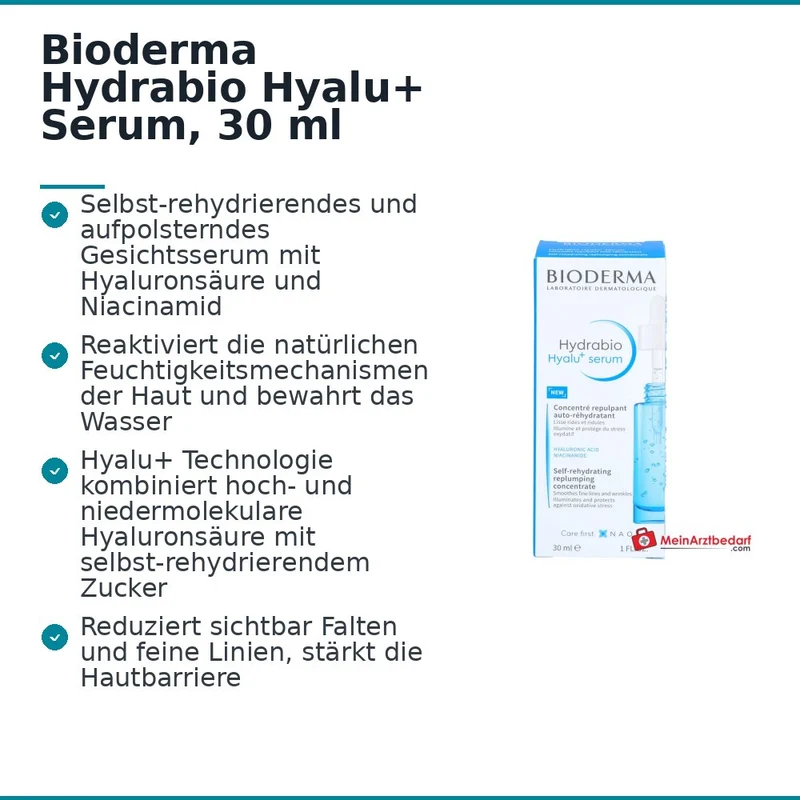 Bioderma Hydrabio Hyalu+ Serum, 30 ml