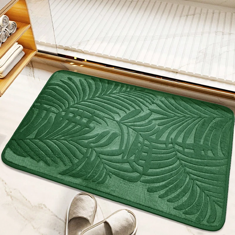 Tropisches Blattdesign Badmatte