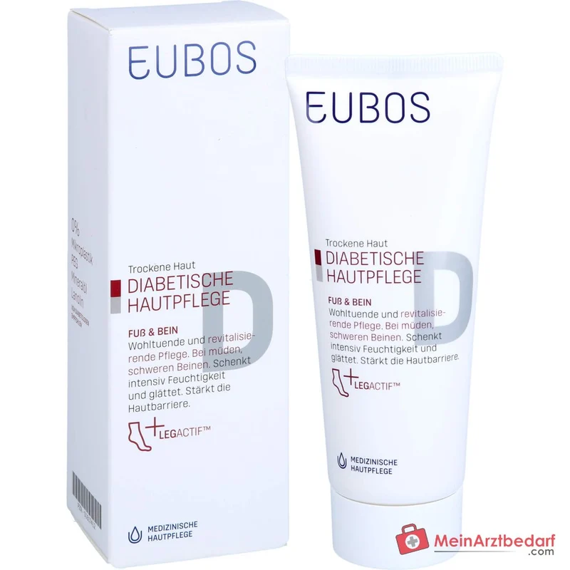 Eubos Diabetische Haut Pflege Fuß & Bein Creme, 100 ml