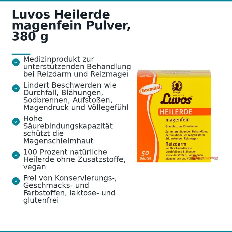 Luvos Heilerde magenfein Pulver, 380 g