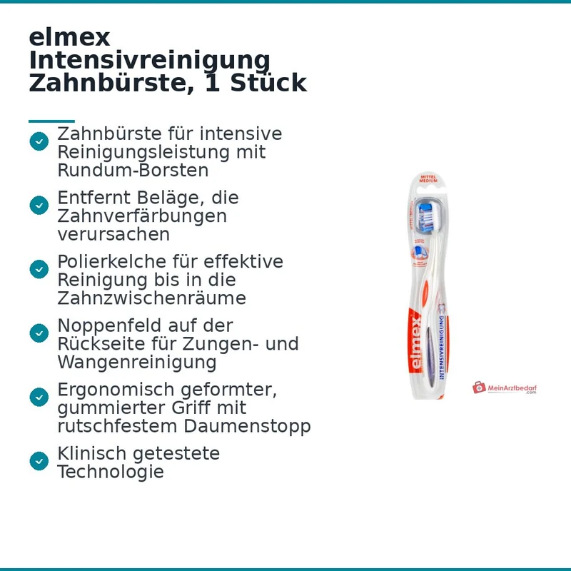 elmex Intensivreinigung Zahnbürste mittel, 1 St.