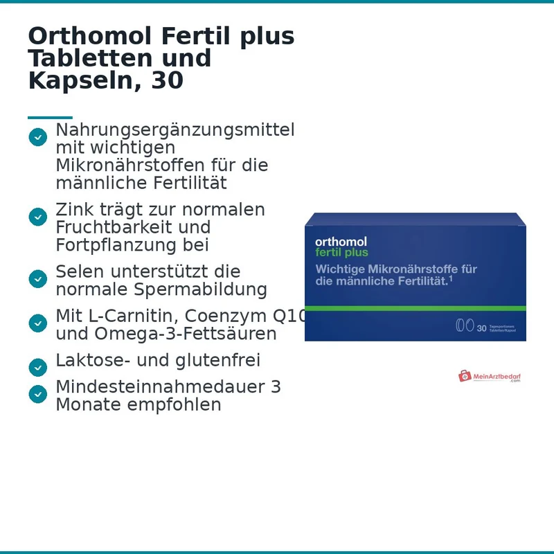 Orthomol Fertil plus Tabletten und Kapseln, 30 Tagesportionen