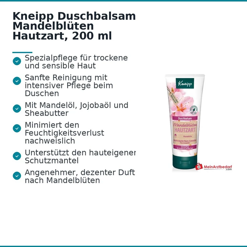 Kneipp Duschbalsam Mandelblüten Hautzart, 200 ml