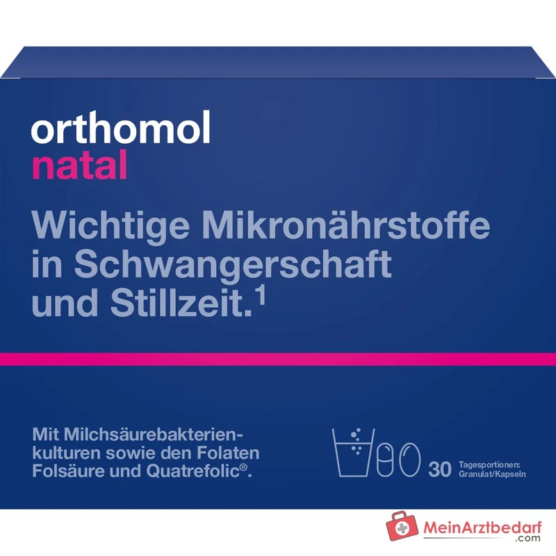 Orthomol Natal Granulat und Kapseln Kombipackung, 30 Tagesportionen