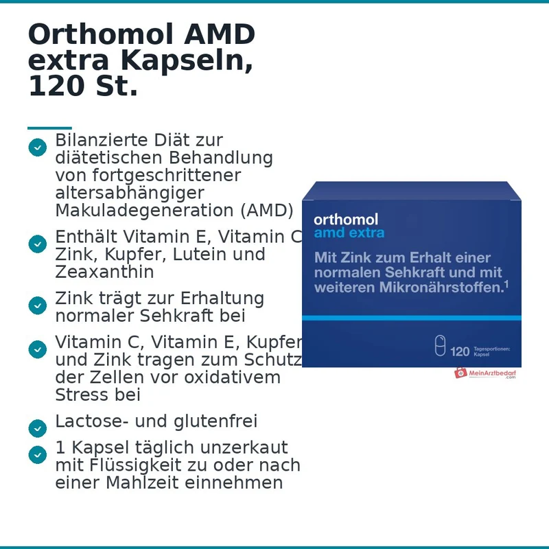 Orthomol AMD extra Kapseln, 120 St.