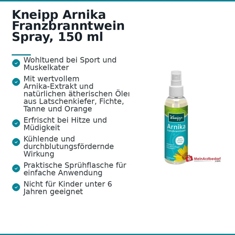 Kneipp Arnika Franzbranntwein Spray, 150 ml