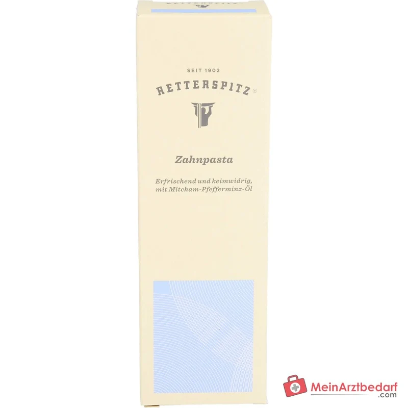 Retterspitz Zahnpasta mit Pfefferminzöl und Meersalz, 75 ml