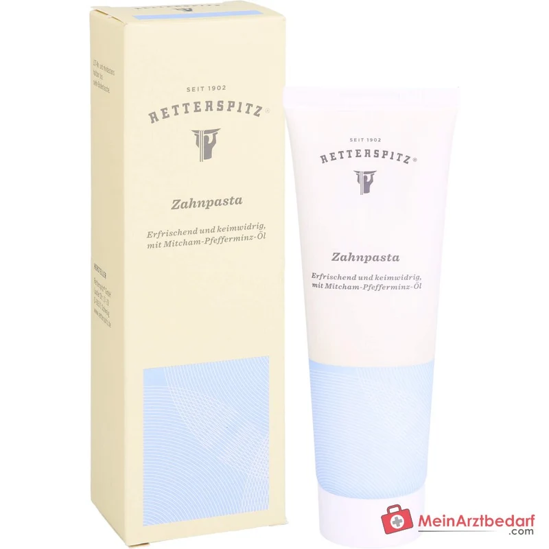 Retterspitz Zahnpasta mit Pfefferminzöl und Meersalz, 75 ml
